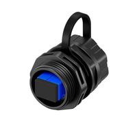 IP68 Waterproof Fiber Coupler Adapter Panel Mount Connector with Dustproof Cover for Outdoor Data Center Use Score Fiber Visual Link