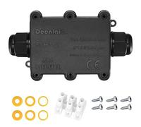 IP68 Waterproof Junction Box, 2-Way Outdoor Electrical Connectors, External Sleeve Protection Box, Line M20 Cable Wire Connector for 5-15 mm External Waterproof Electrical Junction Boxes