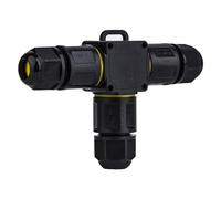 IP68 Waterproof Junction Box 3 Way Line M20 Outdoor Cable Connector External Sleeve Coupler Extension Electrical Cable Protector Box for Cable Diameter 4-8mm