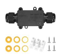 IP68 Waterproof Junction Box, 3-Way Outdoor Electrical Connectors, Cable Wire Connector PA9, External Sleeve Protection Box for 3-8mm & 9-14m Electrical Junction Boxes, with Screwdriver