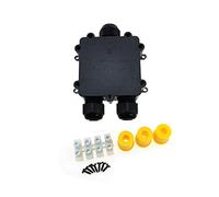 IP68 Waterproof Junction Box, 3-Way Y-Type External Sleeve Cable Wire Connector, Outdoor Electrical Protection Box for Ø 4-8mm Cables [A]