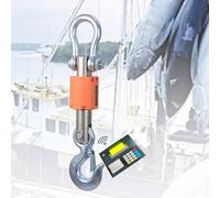IP68 Waterproof Wireless Electronic Crane Scale with Thermal Label Printer, 2T for Farm, Fishery, Warehouse, Outdoor Weighing