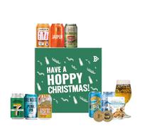 IPA Craft Beer Happy Christmas Set with Glass - 8 Beers | Premium India Pale Ale Selection | Festive Craft Beer Christmas for Him or Her