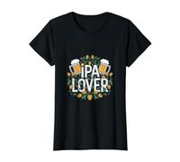 IPA Lover Beer Drinking Value Graphic T-Shirt, Women, Black, S