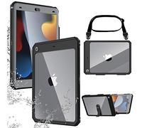 iPad 10.2 Case IP68 Waterproof iPad 9th/8th/7th Generation 360 Degree Case 2021/2020/2019 with Screen Protector, Stand & Neck Strap Shockproof Robust Full Body for Protective Case iPad 9 8 7 gen 10.2