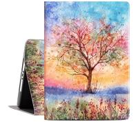 iPad 10.2 Case, iPad 9th/8th/7th Generation Case, 10.2 Inch iPad 2021/2020/2019 Case, Multi-Angles Viewing Stand Protective iPad Cover with Shockproof Back, Auto Wake/Sleep, Life Tree