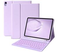 iPad 10th Generation Keyboard Case 10.9“2022, Slim Smart Keyboard Case for iPad 10th Gen 2022,Detachable Wireless Keyboard,Pencil Holder(Purple)