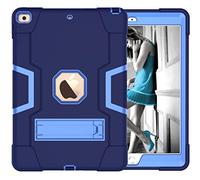 iPad 11 inch (2018/2020/2021/) iPad Air4 10.9 (2020)/iPad Air5 10.9 (2022 production case with kickstand, durable heavy shock shock shock lift, hard hybrid three-layer (Mara). One Blue+ Blue