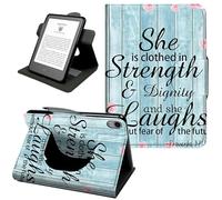 iPad 9.7 Case (2018/2017, 6th/5th Gen), iPad Air 2/Air 1 Case, 360° Rotating PU Leather Shockproof Stand Cover with Hand Strap & Magnetic Closure,Auto Wake/Sleep,Bible Quote Proverbs 31-25