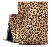 iPad 9th/8th/7th Generation Case - 10.2in Case for Women, Leopard Pattern, Multi Viewing Stand, Auto Wake/Sleep