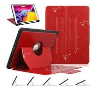 iPad 9th/8th/7th Generation Case, iPad 10.2 Case, Multi-Angle Viewing Adjustable Stand PU Leather Protective Cover with Pencil Holder, Glitter Sparkly Case for Girls Women, Auto Wake/Sleep,