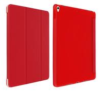 iPad Air 2019 and iPad Pro 10.5 Trifold Case with flip Stand/Keyboard-Red