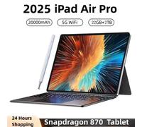 IPad Air Pro 11 inch Global Edition Original Tablet 22GB 2TB Android 14 4K HD 5G Dual SIM Video Call WIFI HD Screen Tablet 16GB 512GB White