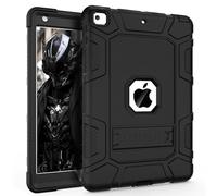 iPad case 9.7 inch 2018, iPad 6th Generation Cases, Hybrid Shockproof Rugged Drop Protection Cover Built With Kickstand for New iPad 9.7 inch A1893/A1954/A1822,/A1823 (Black)