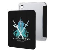 iPad Case, Sword Art Online Anime iPad 10th Generation (10.9 inch) Case, 2022 Folio Trifold Stand, PU Leather, Stylish, Stand Function, Scratch Prevention, Gift