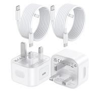iPad Charger and Plug, 2 Pack 20W USB C Fast Charger and Cable 2M, Type C Power Adapter for iPad Pro 12.9" 2022-2025/11" 2021-2024, iPad Air 11" 6th/10.9" 4th/5th, iPad Mini 7th/6th, iPad 11th/10th