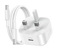 iPad Charger and Plug, 20W USB C Charger for iPad Pro and 1M Cable, Type C Fast Wall Charger Adapter USB C to C Cable for iPad Pro 12.9/11 inch,iPad Air 5/4,iPad Mini 6 Gen,Samsung Galaxy S23