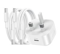 iPad Charger and Plug, 20W USB C charger for iPad Pro and 2Pack 1M Cable, Type C Fast Wall Charger Adapter USB C to C Cable for iPad Pro 12.9/11 inch,iPad Air 5/4,iPad Mini 6 Gen,Samsung Galaxy S23