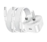 iPad Charger and Plug, 20W USB C Charger for iPad Pro and 2Pack 2M Cable, Type C Fast Wall Charger Adapter USB C to C Cable for iPad Pro 12.9/11 inch,iPad Air 5/4,iPad Mini 6 Gen,Samsung Galaxy S23