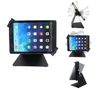 iPad Desktop Anti-Theft Security Kiosk POS Stand Holder Enclosure with Lock & Key for iPad air, iPad Mini, Galaxy Tab, Note 10.1, 7-10 inch Tablets, Flip & Rotate Design, Black