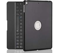 iPad Keyboard Case for iPad Pro 9.7 Inch, New 2018 iPad, 2017 iPad, iPad Air 1 and 2 Bluetooth Keyboard with 130° Smart Folio Hard Back Cover, Ultra Slim, Auto Wake and Sleep