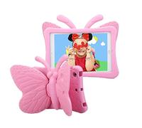 iPad Mini Case for Kids, Light Weight Cute Butterfly Design Shockproof Drop-proof Soft EVA Foam Protective Tablet Case Cover for Apple iPad mini 1/2/3/4 - Pink