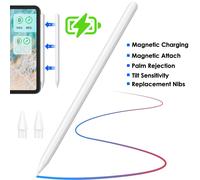 TECHGEAR Pencil 2nd Generation iPad, Magnetic Wireless Charge Pencil Stylus for Apple iPad Pro 11" / 12.9" 6/5/4/3 Gens, Air 4/5, Mini 6, Tilt Sensitivity Palm Rejection Apple Stylus Pen