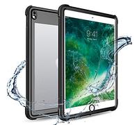 iPad Pro 10.5 Case, iPad 10.5 Waterproof Full Body 360 Degree Protect Dustproof Shockproof Cover Case for Apple iPad Pro10.5 inch (2017 Version,Black) (Black)