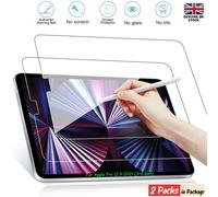 (iPad Pro 12.9 (2021) 5th Generation) 2 Pack Screen Protector Tempered Glass For Apple iPad Air 9.7 10.9 10.5 Pro 11 12.9 Mini 10.2 9th 8th 7th Generation