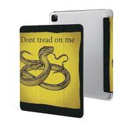 iPad Pro 2020、2021、2022 Case 12.9 Inch with Pencil Holder Dont Tread on Me Trifold Stand Protective Slim Back Shell Auto Wake Sleep