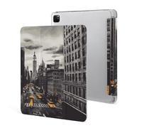 iPad Pro 2020、2021、2022 Case 12.9 Inch with Pencil Holder Love from New York Trifold Stand Protective Slim Back Shell Auto Wake Sleep