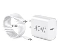 iPad Pro Charger,iPad Charger Fast Charging,40W USB C Wall Charging Adapter with 6FT USBC to C Long Cable Cord for Apple iPad Pro 13/12.9/11 in 2026-2018,iPad 11th(A16),iPad Air 5th/4th,i Pad mini 6/7