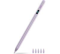 iPad Stylus Pencil(5 Extra Tips) with Magnetic Attachment,USB-C Faster Charge,Tilt Sensitivity Palm Rejection,Compatible with2018-2025 iPad ProM4/12.9/11,Air M3/M2/3/4/5,iPad6-11,Mini5/6/7Gen (Purple)