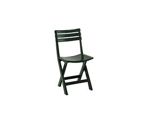 IPAE-Progarden Birki Folding Chairs, Green, Plastic, 44 x 41 x 78 cm