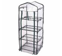 ipae progarden Greenhouse 130 cm Hoog Metal Frame Clear Plastic Cover Door