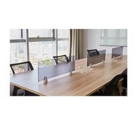 IPAGSEFWE Desktop Partition , Clamp On Acrylic Desk Divider Clear Multiple Sizes(60x40CM)
