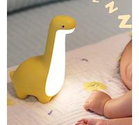 ipalmay Dinosaur Night Lamp, Dimmable Bedside Night Light USB Rechargeable, Kids Bedroom Sleep Light, Cute Gifts for Girls, Boys, Teens, Friends Birthday, Holiday, Christmas, Yellow