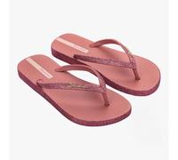Women's Ipanema 27000-AK785 Maxi Glow Glitter Womens Flip Flops Deep Pink - Size: 4