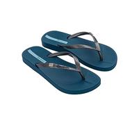 Ipanema Anat Brasilidade Fem, Flip Flops Women, blue and silver, 9.5 UK