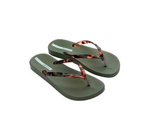 Ipanema Anat Connect Tortoise Shell Flip Flop, Green, Size 6, Women Green