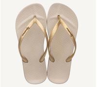 Ipanema Womenss Anatomica Tan Flip Flops in Gold - Metallic - Size UK 8.5