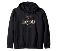Ipanema Brasil Modern - Ipanema Beach Rio de Janeiro Brazil Zip Hoodie