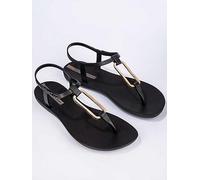 Ipanema Class Modern Metal Hardware Sandal, Black, Size 4, Women Black