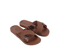Ipanema Crossover Tortoise Shell Print Slide, Brown, Size 3, Women Brown