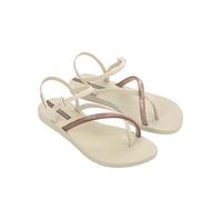 Ipanema Elegant Crossover Sandal, Beige, Size 3, Women Beige