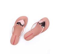 Ipanema Maxi Fashion Heart Hardware Flip Flop, Pink, Size 5, Women Pink