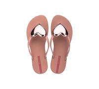 Ipanema Maxi Fashion Heart Hardware Flip Flop, Pink, Size 5, Women Pink