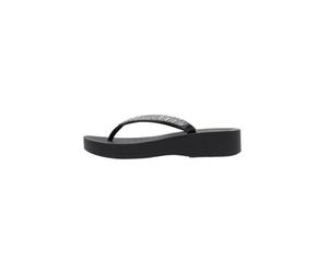 Ipanema Mesh Wedge Links Women's Sandals Black, Black/White, 6 UK