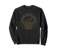 Ipanema Rio de Janeiro Brazil Retro Beach Sunset Sweatshirt
