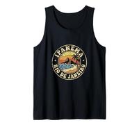 Ipanema Rio de Janeiro Brazil Retro Beach Sunset Vintage Tank Top